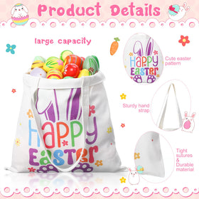 Photect 'HAPPY EASTER' tote with playful bunny and egg patterns.