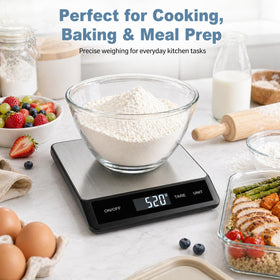 PHX Grove 33LB scale ideal for meal prep and precise ingredient portions.