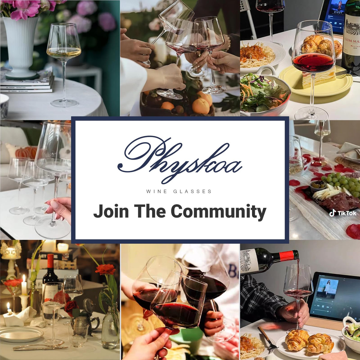 Physkoa gift-boxed wine glasses ideal for weddings or birthdays