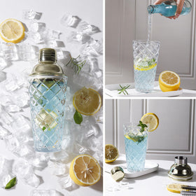 Physkoa pineapple-pattern shaker adds elegant home bar décor and conversation starter.