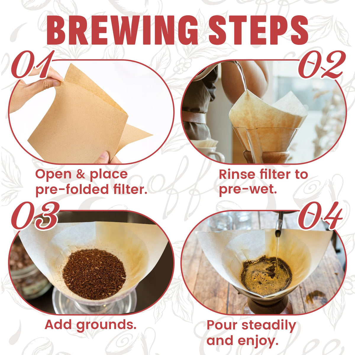 Phyyixs eco-friendly coffee filter is compostable after use.