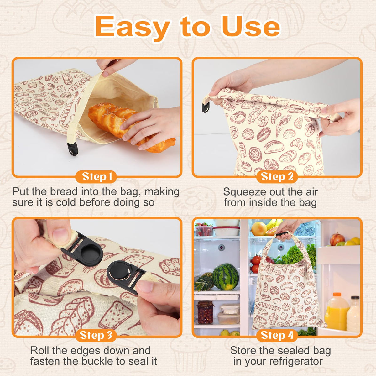 Freezer safe PICcircuit bread bag preserves bread texture