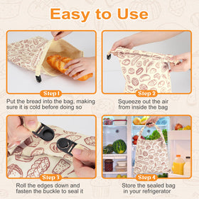 Freezer safe PICcircuit bread bag preserves bread texture