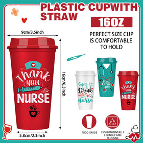 Pickmesh 16 oz nurse mugs ideal for hot or cold beverages on the go