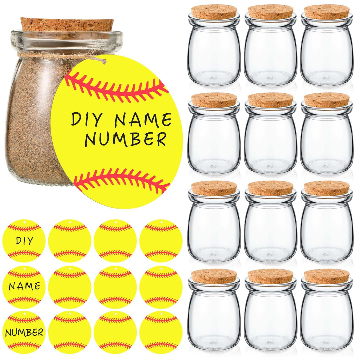 Pickmesh softball acrylic blanks ready for personalization at events