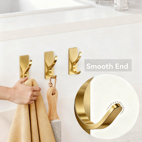 Pickpiff brushed gold wall hook for hats and bags
