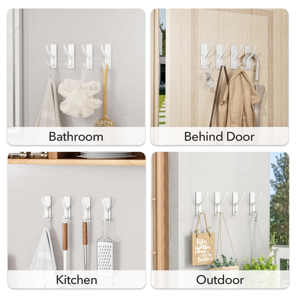 Pickpiff bathroom and kitchen hook ideal for towels and lightweight gear