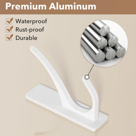 Pickpiff peel-and-stick installation offers quick drill-free mounting.