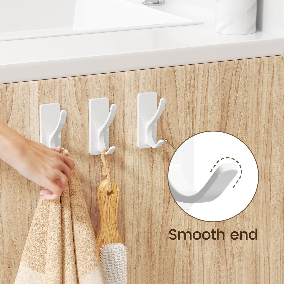Pickpiff rustproof stainless hook thrives in bathrooms and outdoor spaces