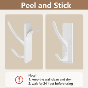 Pickpiff 10-pack white hooks provide affordable extra storage.