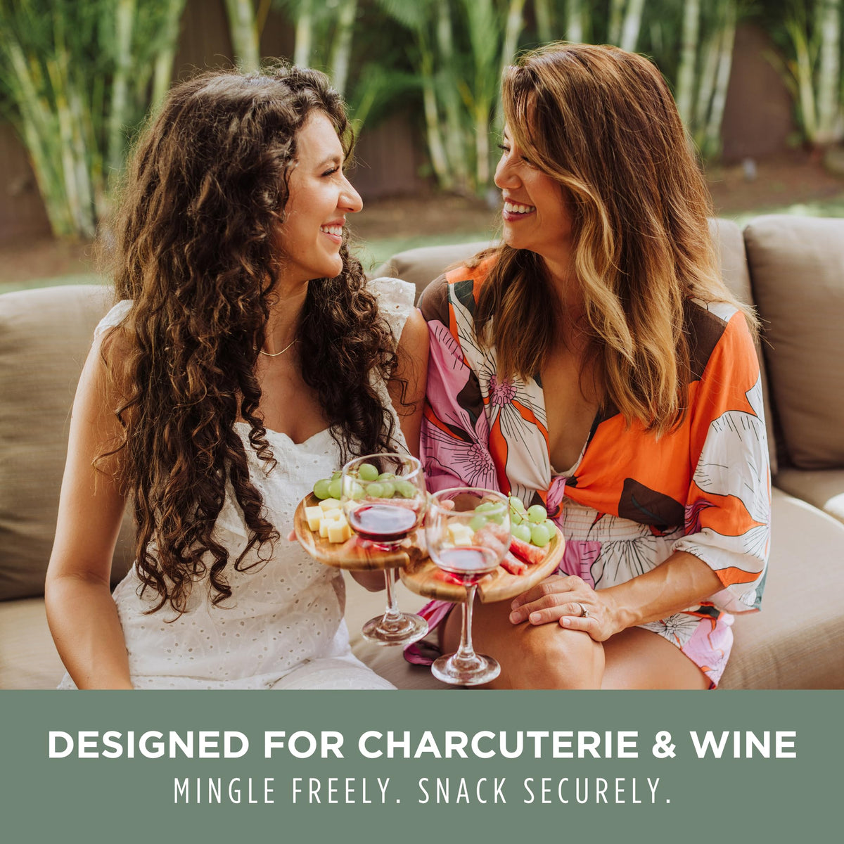 PICNIC TIME acacia wood charcuterie boards provide durable, sustainable serving for cheese and small bites.