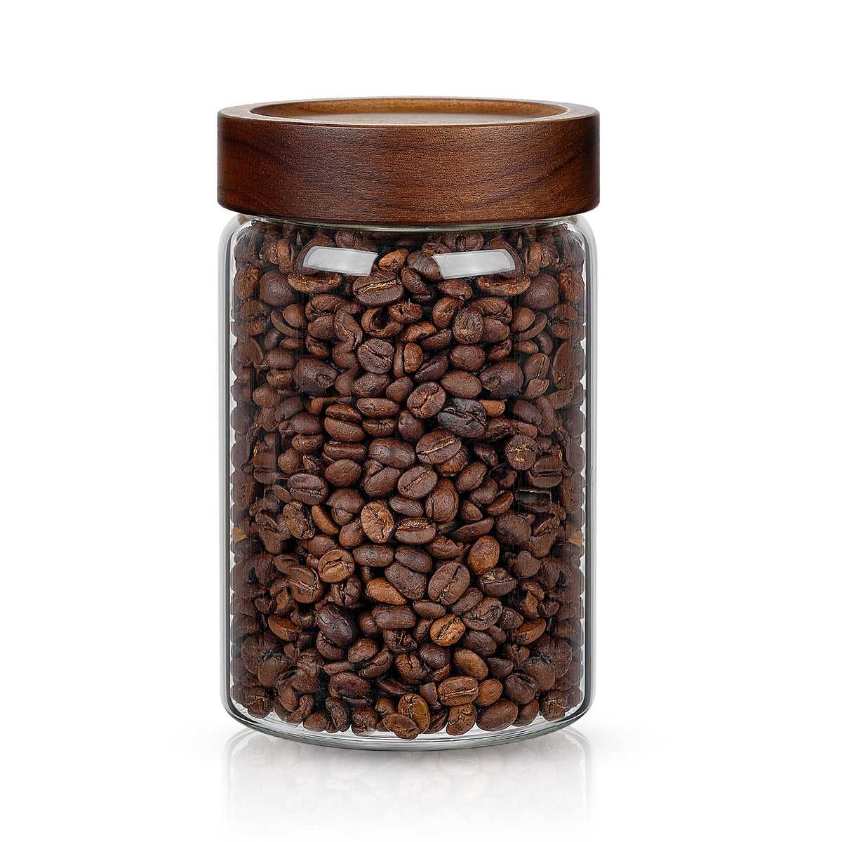 Piconesper glass storage jar with airtight lid preserves dry foods neatly