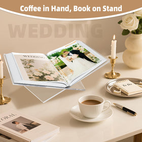 PIDINUK large book stand 12.6 by 6.7 inches ideal for oversized titles.
