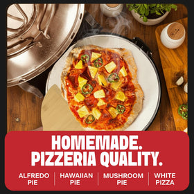 PIEZANO included pizza peel and scraper for effortless serving