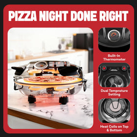 PIEZANO XL pizza-oven-base-suction-cups prevent sliding during active cooking sessions.