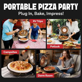 PIEZANO XL pizza-oven-tools-included includes peels and scraper for easy serving and cleanup.