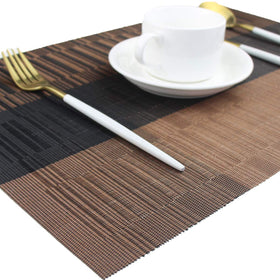 PIGCHCY placemats washable and wipe-clean for quick kitchen cleanup.