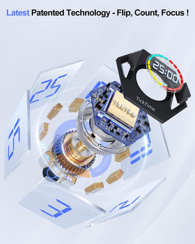 PIHEN Ticktime gyroscope provides instant start with a simple flip-to-start action