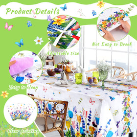 Piklodo Wildflower Butterfly Tablecloth enhances patio picnics with charm.