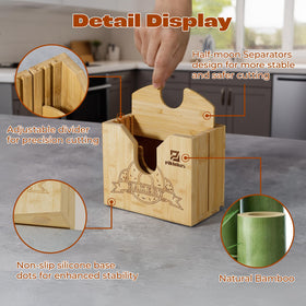 Detachable guard on Piklohas slicer allows quick, thorough cleaning