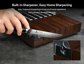 Piklohas Damascus pattern blade adds style to everyday dining