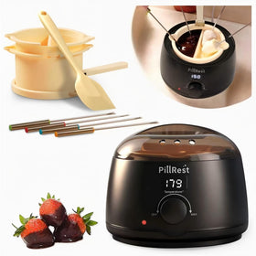 PillRest Chocolate Melting Pot complete set for easy home fondue