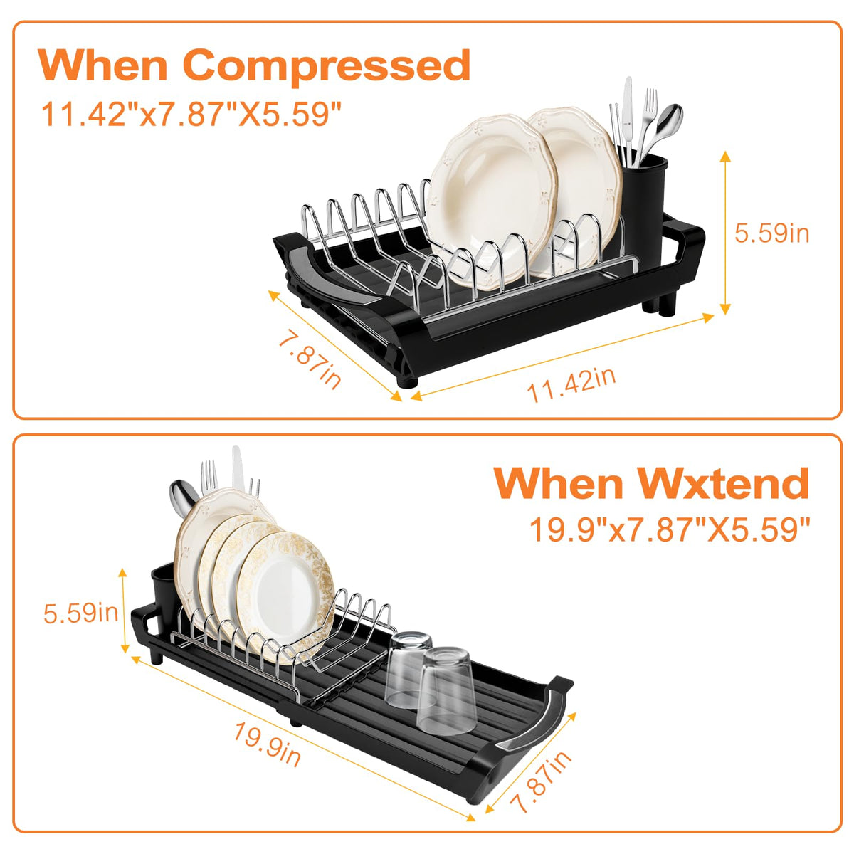 PINCHENG stainless steel dish drying rack highlights durable construction
