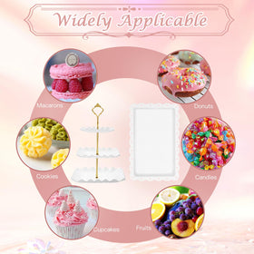PinCute dessert table display at a tea party for versatile centerpiece setup