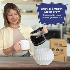 Pine & Pebble bulk pack of 500 filters ideal for offices and cafés.