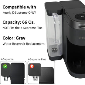 Pingdingjuer transparent reservoir with black lid simplifies water level monitoring.