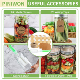 PINIWON multi-use jar perfect for canning sauces, jams, and pickles.