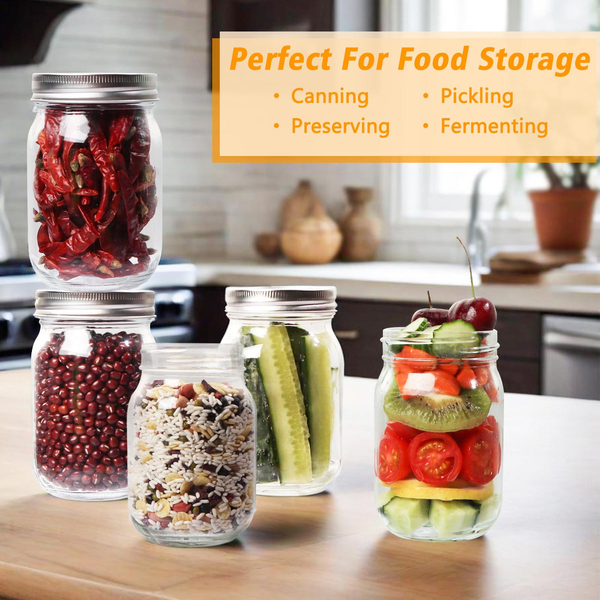 PINIWON pickling jar ideal for vegetables and snacks storage.