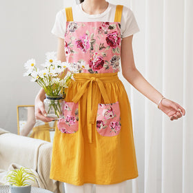 Pinknoke two-pocket apron for easy access to utensils.