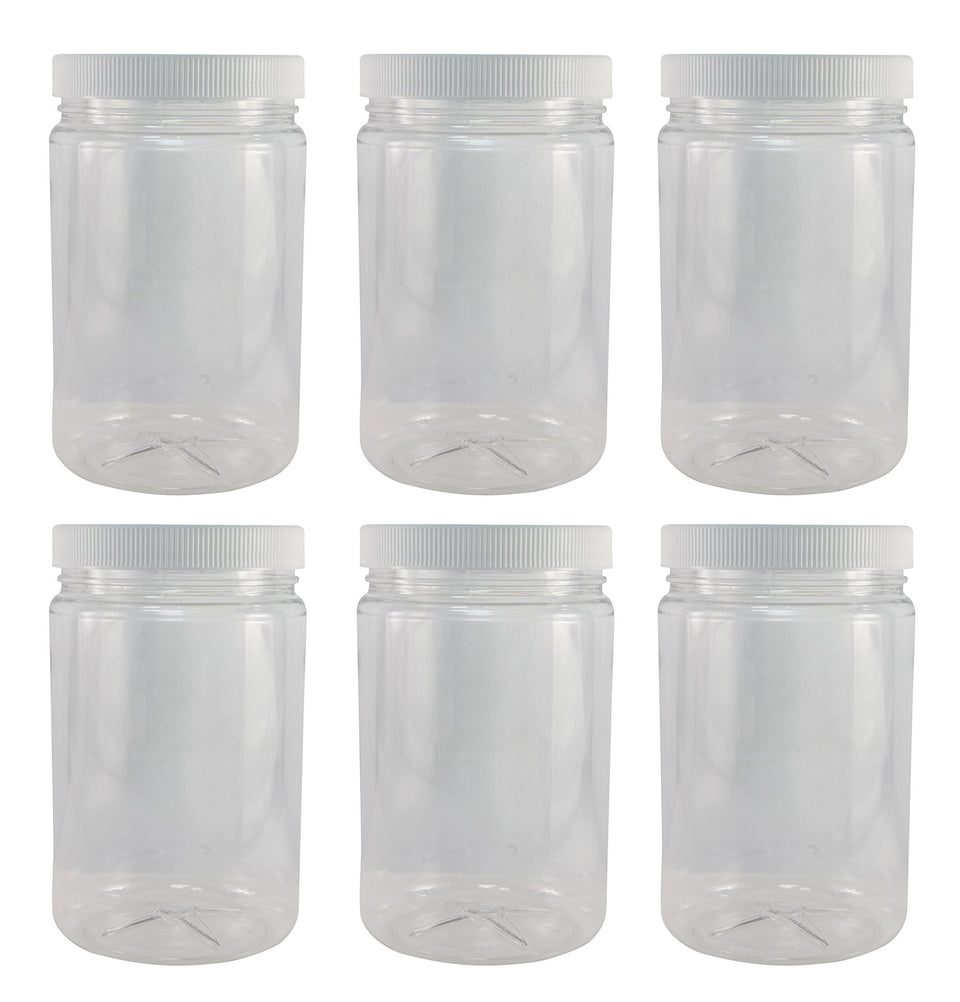 Pinnacle Mercantile 32oz wide-mouth jar with clear visibility for easy filling.