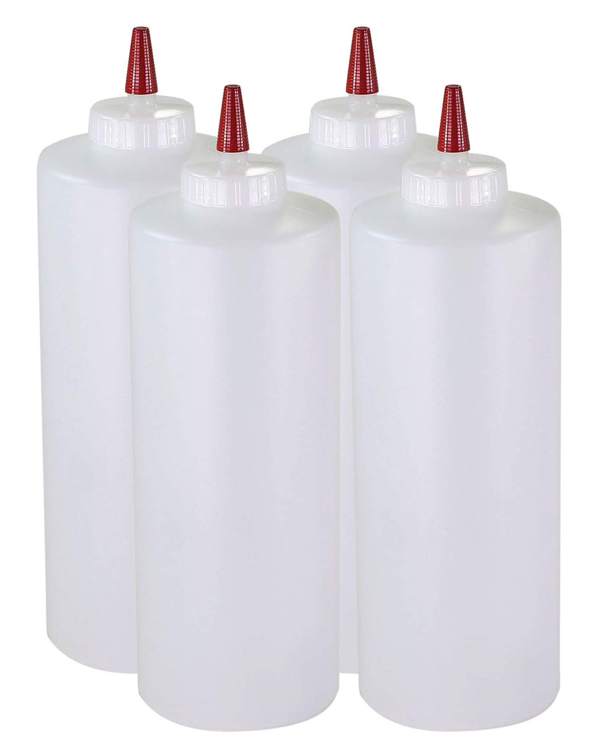 Pinnacle Mercantile 32oz wide-mouth squeeze bottle enables easy filling and labeling.