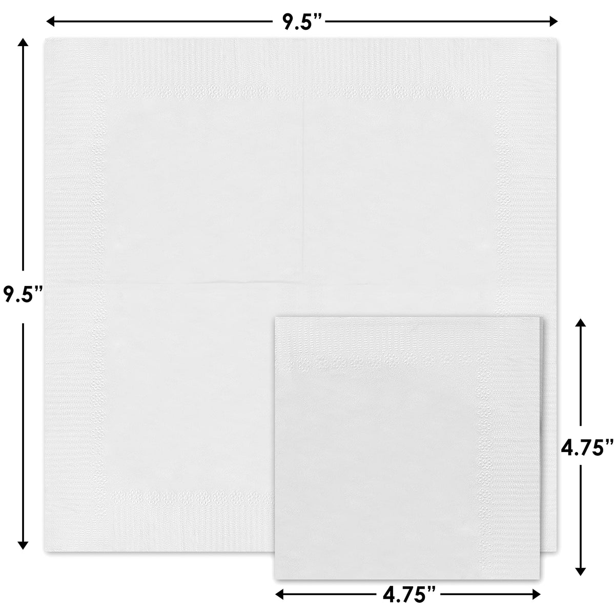 Pinnacle Supply cocktail napkins at drink service display for bars and restaurants