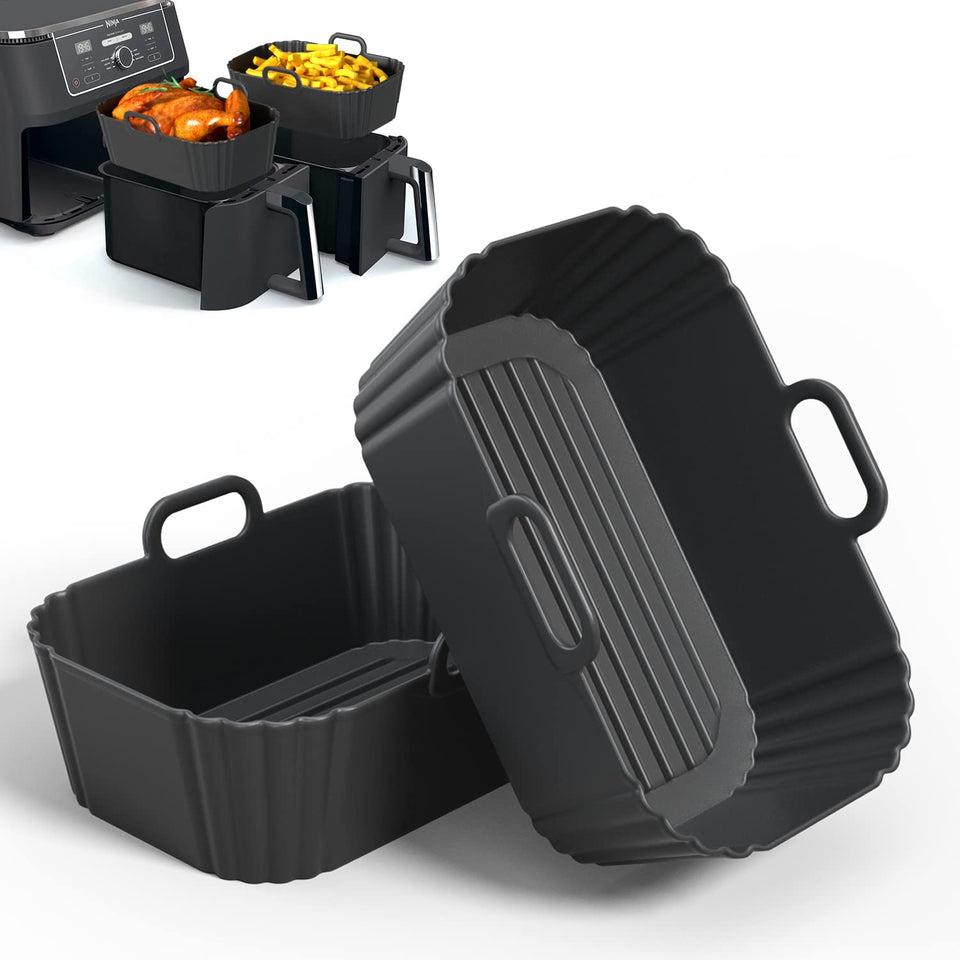 PINTAUR silicone air fryer liner for Ninja AF300UK elevates airflow for crisp results