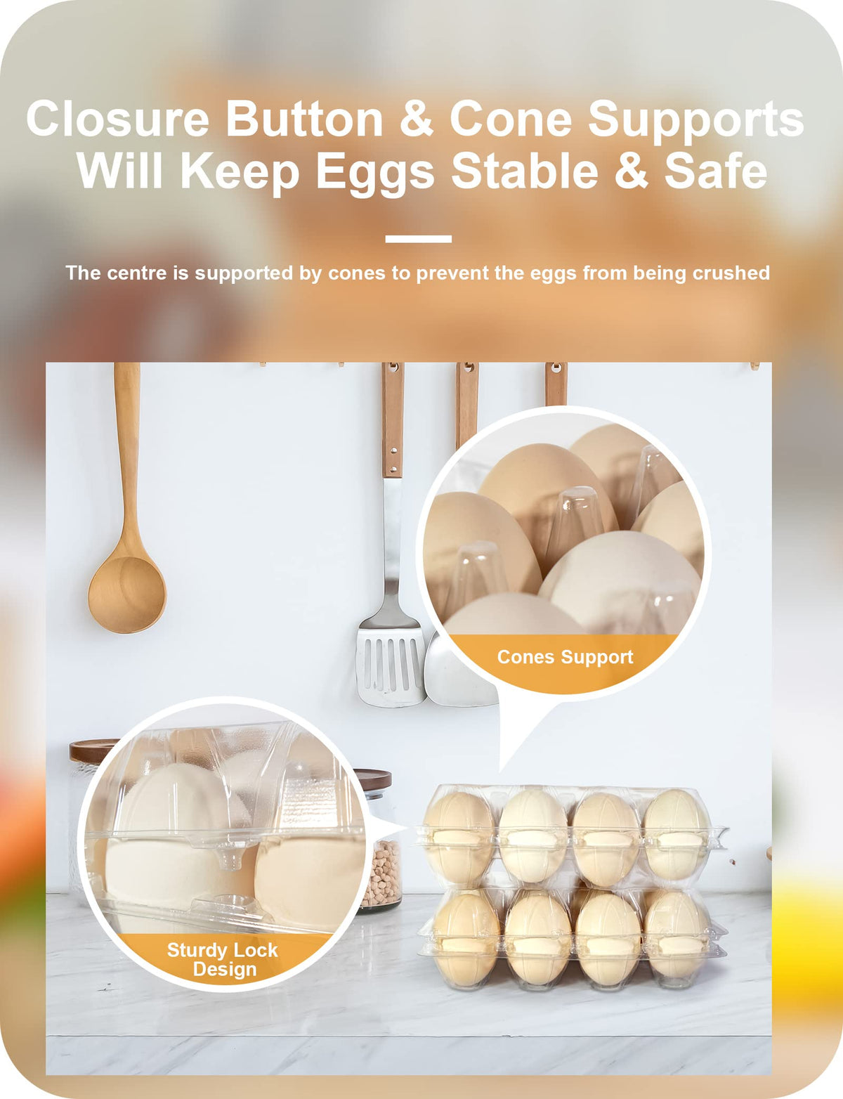 Pintuson clear egg carton provides reliable transport protection.