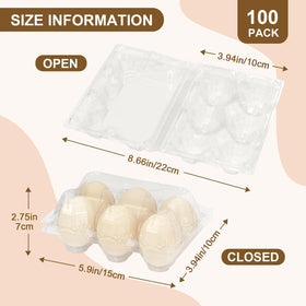 Pintuson 100-pack egg cartons, cost-effective bulk solution for sellers and kitchens.