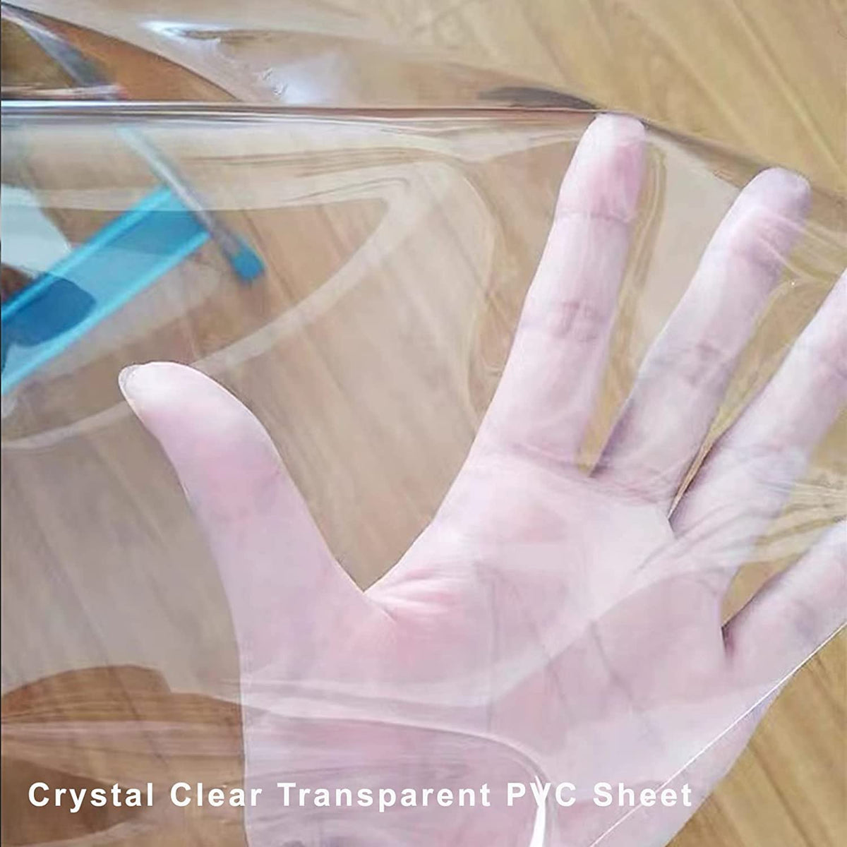 Pioggia clear tablecloth protector dining set with glass demonstrates protected surfaces