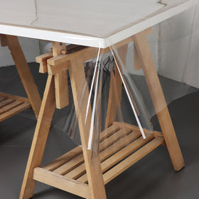 Pioggia clear tablecloth protector indoor-outdoor use suits any dining setting