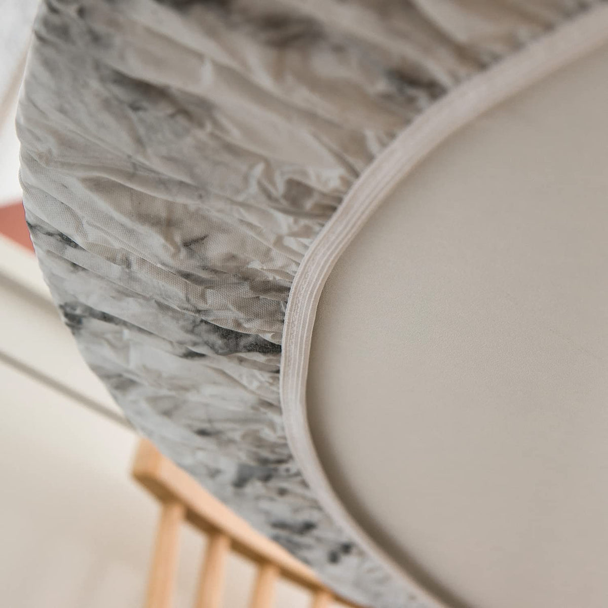 Pioggia easy-clean tablecloth is quick to wipe down after use.