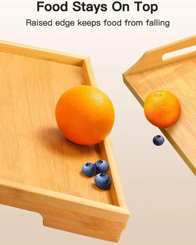 Pipishell natural bamboo tray as durable eco-friendly option.