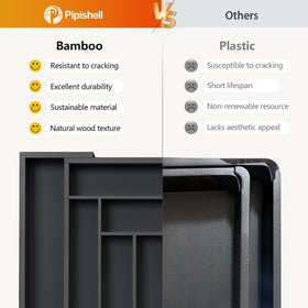 Pipishell multipurpose organizer stores kitchen tools and small items.