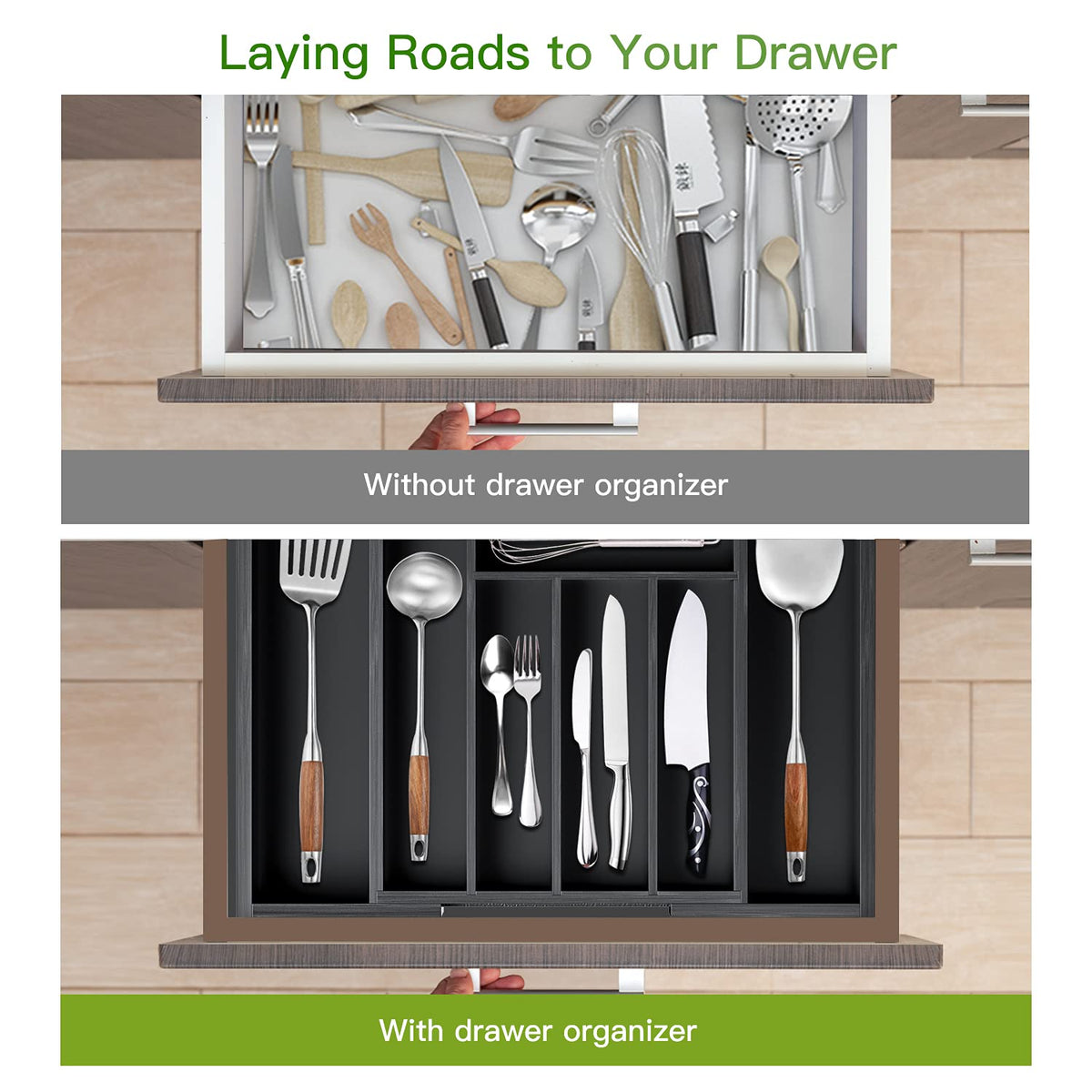 Pipishell sturdy construction keeps drawer content secure during use.