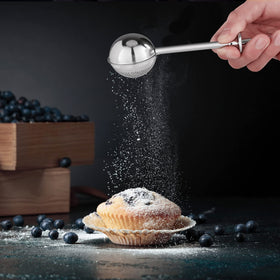 PIQUEBAR fine mesh filter delivers ultra-fine sifting for smoother batters