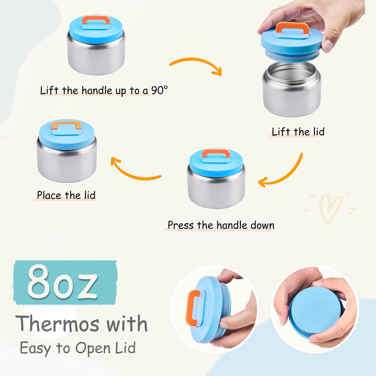 PIQUEBAR leak-proof latch demonstrates spill-free lunch for busy mornings.