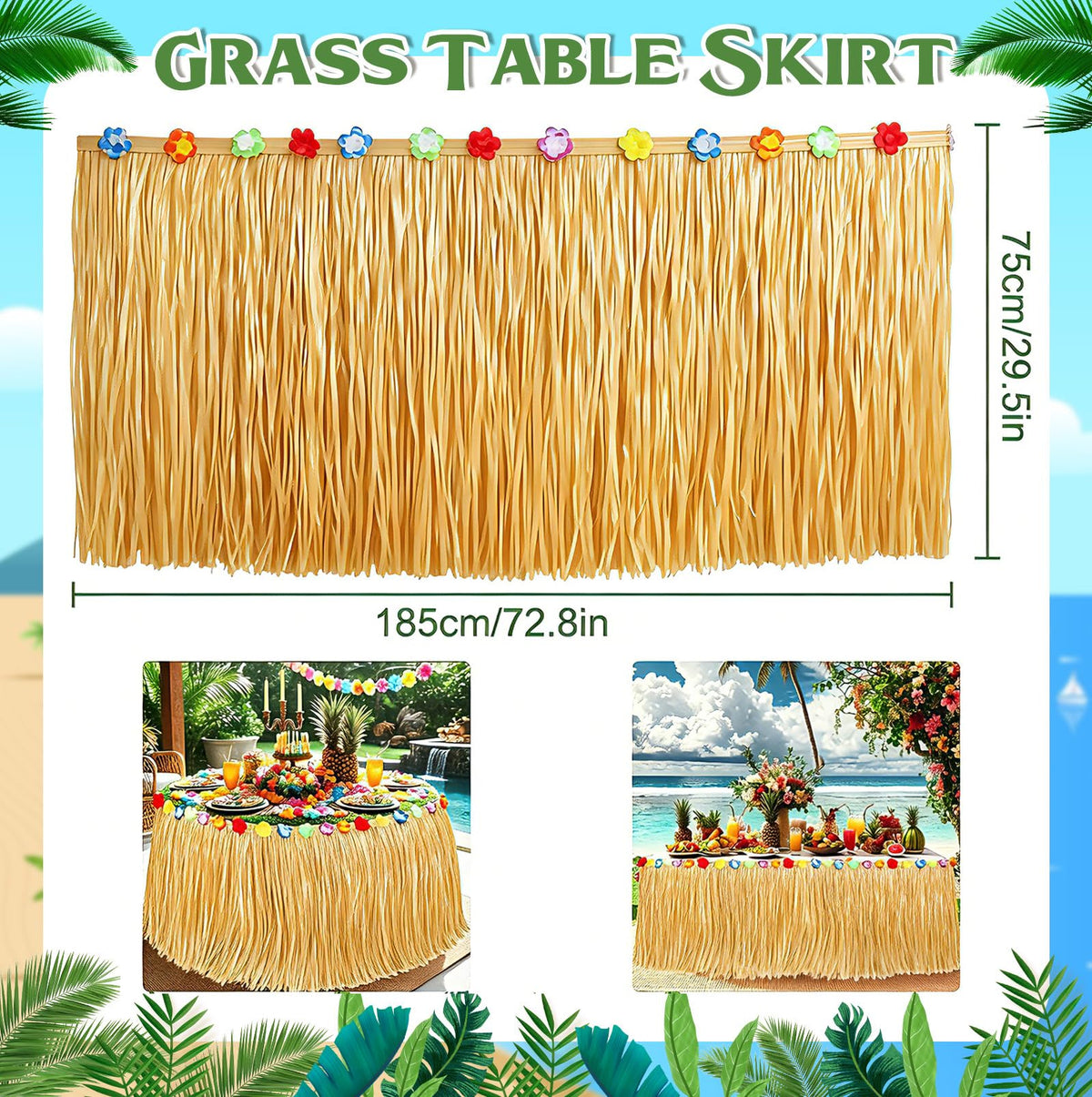 Pirekul Hawaiian decor – tropical vibe for table setups.