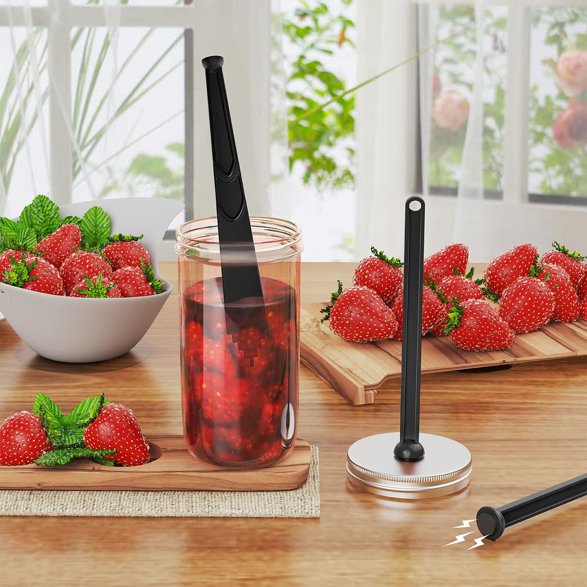 Pisol bubble popper helps release air for better seal quality.