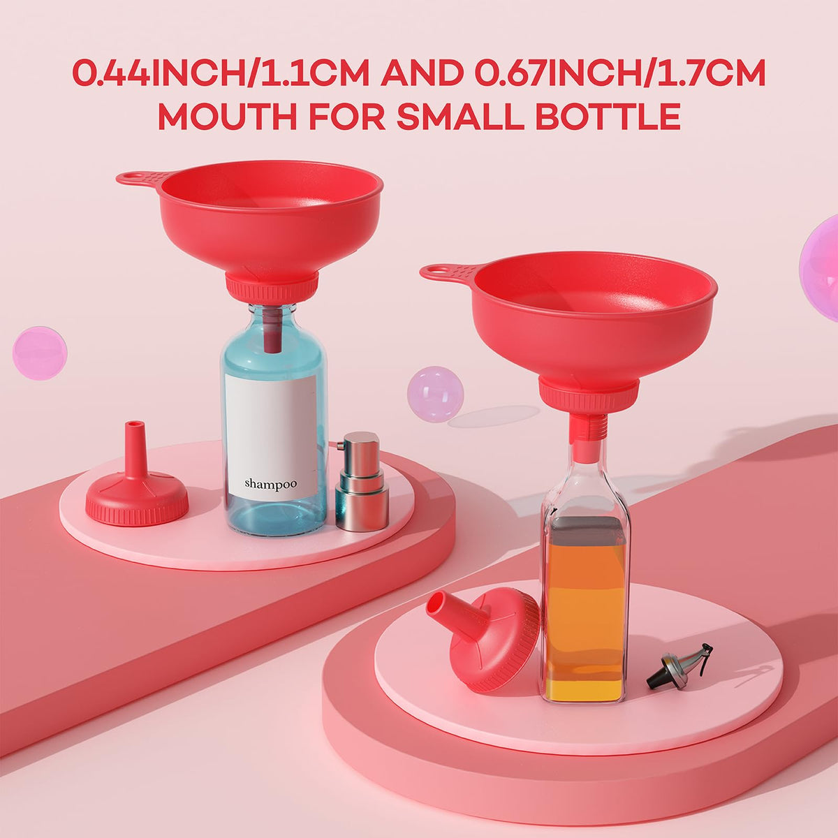 Pisol heat-resistant plastic funnel for safe hot liquid transfer